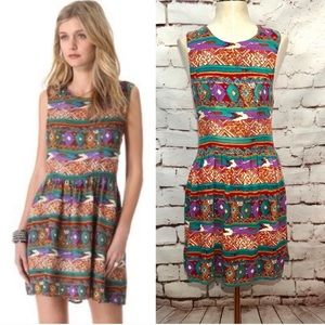 *MOVING SALE* Woodstock Cross Back Print Dress